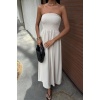 Göğsü Gipeli Straplez Elbise 2878