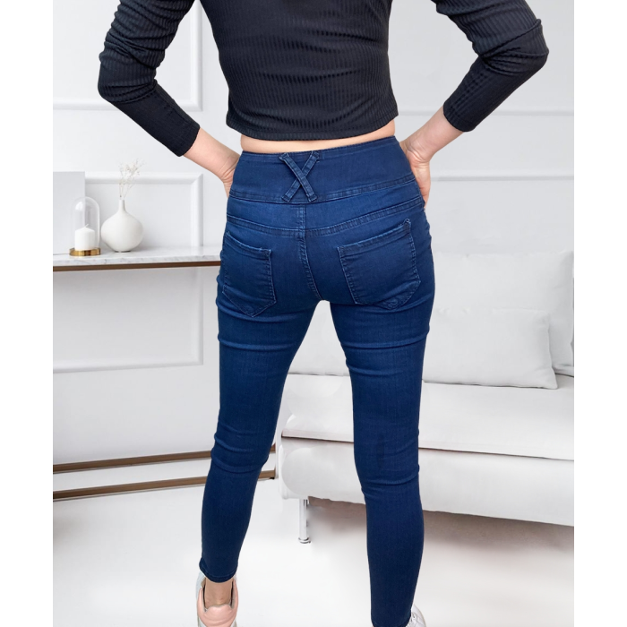 Lucky Life Yüksek Bel Likralı Jean Pantolon 90 Cm