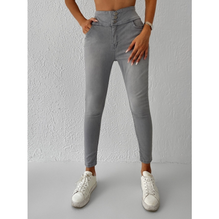 Lucky Life Yüksek Bel Likralı Jean Pantolon 90 Cm