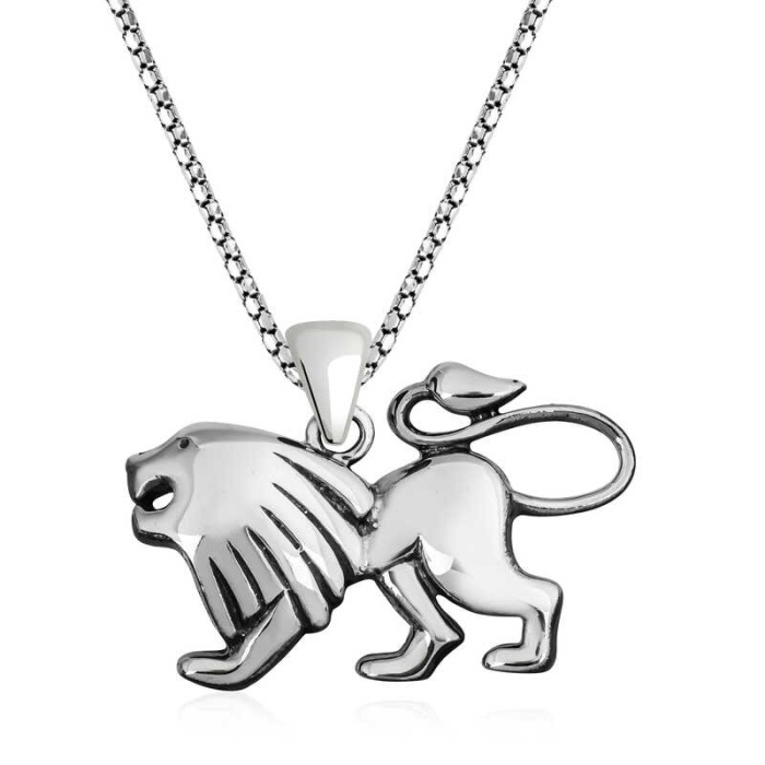 ​Lucky Life 925 Ayar Gumuss  Aslan Kolye