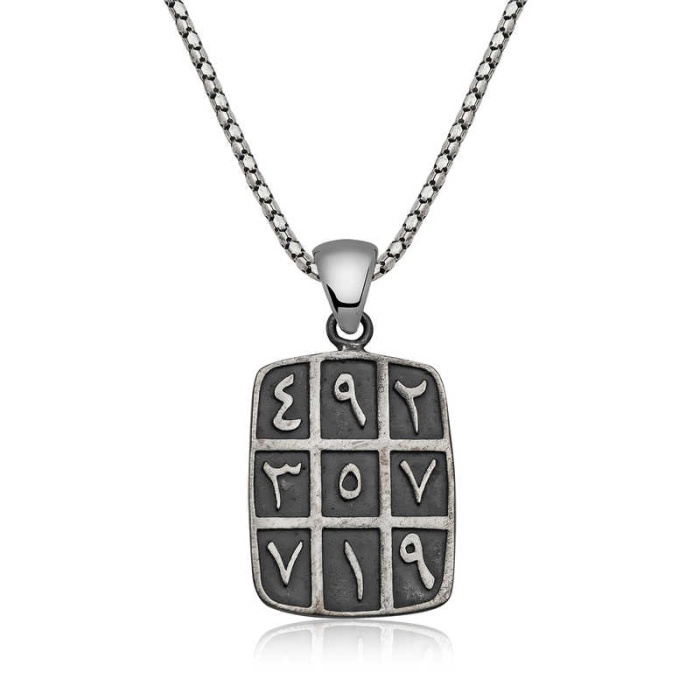 ​Lucky Life 925 Ayar Gumuss  Ebced Kolye