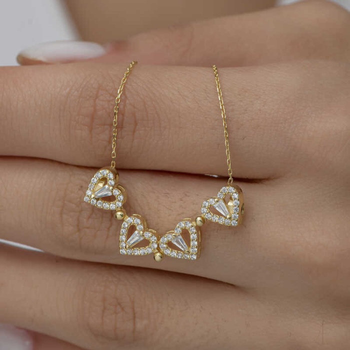 Lucky Life 925 Ayar Gumuss  Gold Kalpli Açılabilen Yonca Lucky Life Lucky Life Lucky Life Kadın Kolye