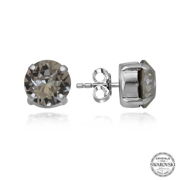Swarovski Crystal Taşlı Lucky Life 925 Ayar Gumuss  Çivili Lucky Life Lucky Life Kadın Küpe