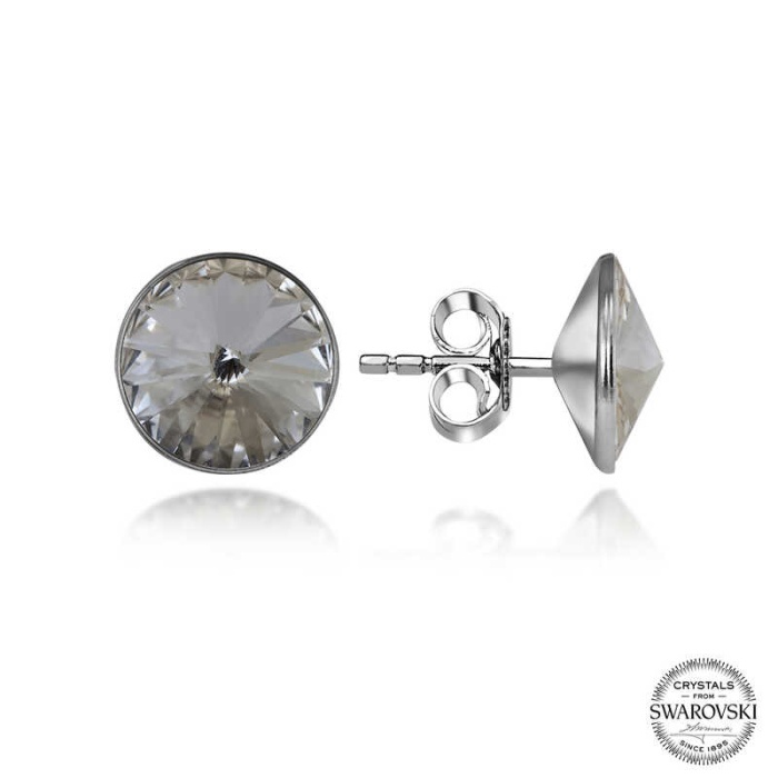 Swarovski Crystal Taşlı Lucky Life 925 Ayar Gumuss  Çivili Lucky Life Lucky Life Kadın Küpe