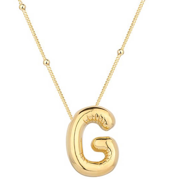 Lucky Life 925 Ayar Gumuss Gold Balon G Harfi Lucky Life Lucky Life Lucky Life Kadın Kolye