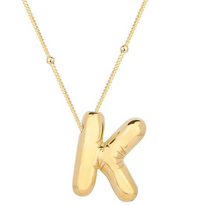 Lucky Life 925 Ayar Gumuss Gold Balon K Harfi Lucky Life Lucky Life Lucky Life Kadın Kolye