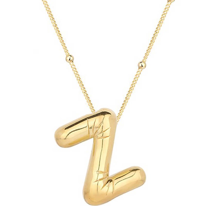 Lucky Life 925 Ayar Gumuss Gold Balon Z Harfi Lucky Life Lucky Life Lucky Life Kadın Kolye