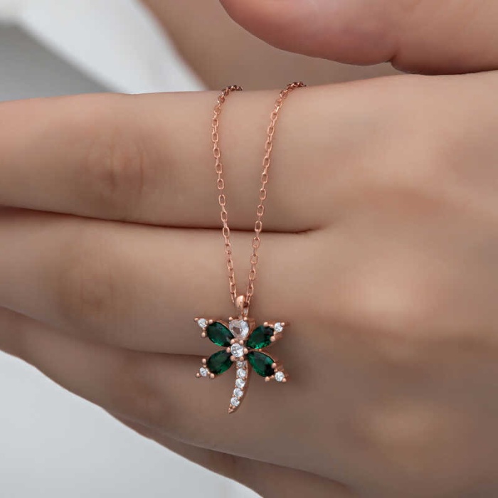 Lucky Life 925 Ayar Gumuss Rose Yusufçuk Lucky Life Lucky Life Lucky Life Kadın Kolye