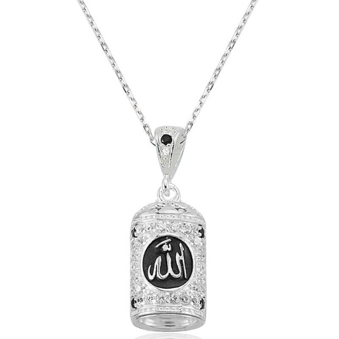 Lucky Life 925 Ayar Gumuss Allah Yazılı Cevşen Duası Lucky Life Lucky Life Lucky Life Kadın Kolye