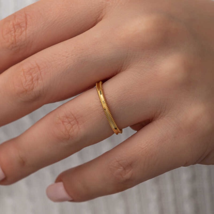 ​Lucky Life 925 Ayar Gumuss Gold  Lucky Life Kadın Yüzük
