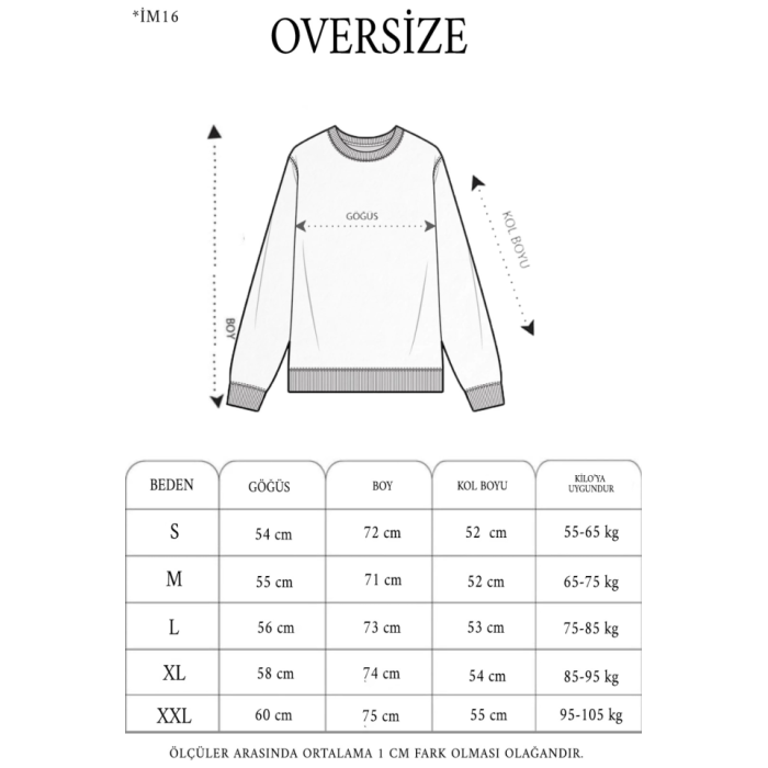 Lucky Life Unisex Üç İplik Parçalı Yakalı SweatShirt - Kırmızı