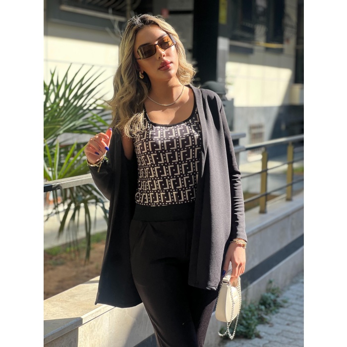 Lucky Life Kadın Uzun Kollukrep üçlü Takım