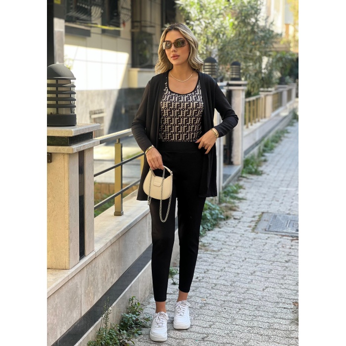 Lucky Life Kadın Uzun Kollukrep üçlü Takım