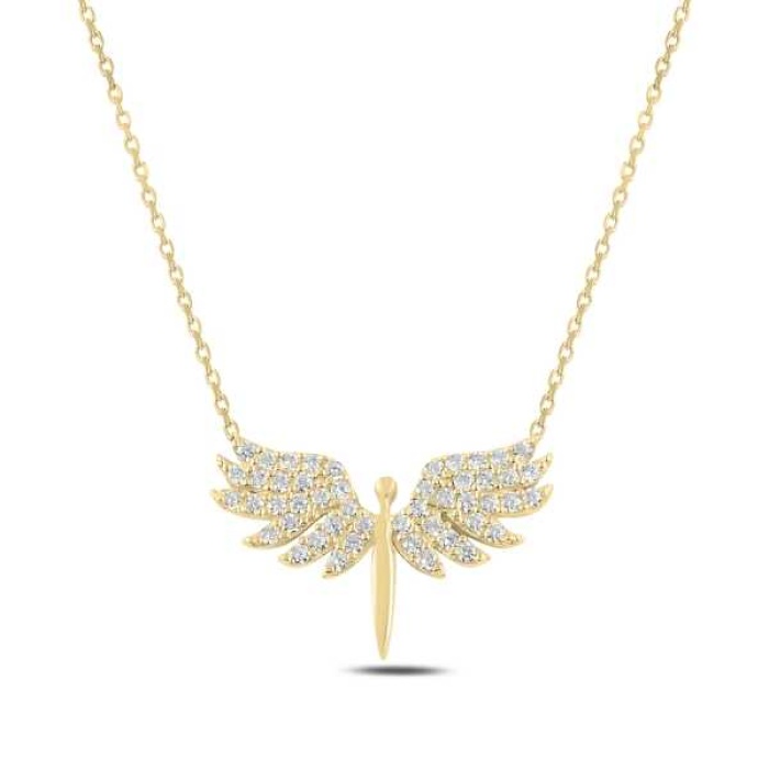 Lucky Life Gümüş Gold Mikail Meleği Bayan Kolye