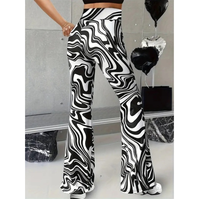 Lucky Life Kadın Yüksek Bel Zebra Desenli Tayt