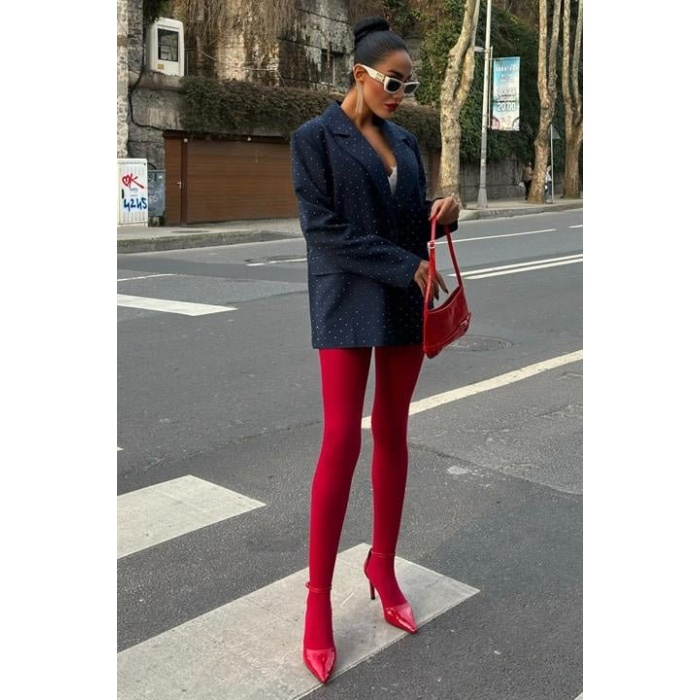Lucky Life Kadın Taş Detaylı Lucky Life Kadın Premium Blazer Ceket 