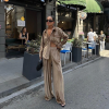Camel Kadife Gömlek Pantolon Takım