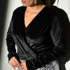 Kadife Taş Detaylı Bodysuit