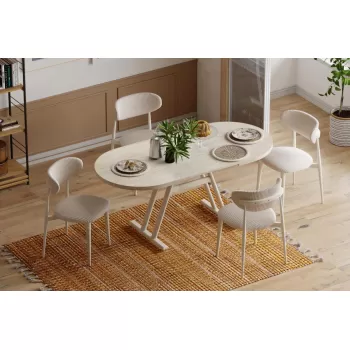 Venüs Sandalye Afyon Mutfak Masası Takımı - 80x140 cm