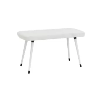 Dino Ahşap Ayak Beyaz Teddy Mutfak Masası Bankı