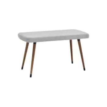 Dino Ahşap Ayak Açık Gri Teddy Mutfak Masası Bankı