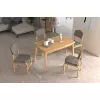 Ege Sandalye Avanos Ahşap Açılır Mutfak Masası Takımı - 70x120+30 cm