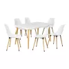 Eames Sandalye Avanos Ahşap Mdf Mutfak Masası Takımı