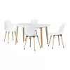 Eames Sandalye Avanos Ahşap Mdf Mutfak Masası Takımı