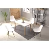 Eames Sandalye Avanos Ahşap Mdf Mutfak Masası Takımı