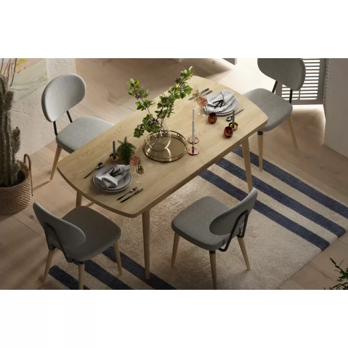 Akdeniz Sandalye Golf Mutfak Masası Takımı - 70x120 cm