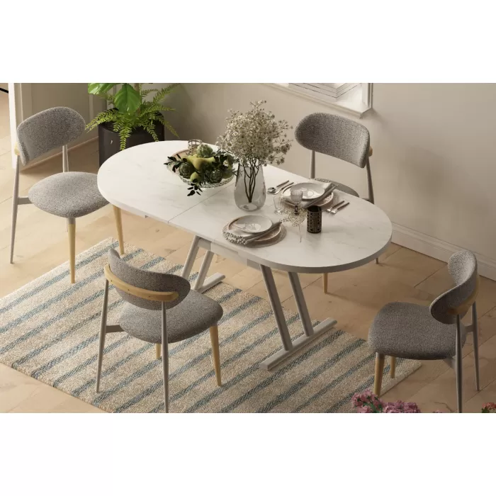 Venüs Sandalye Afyon Mutfak Masası Takımı - 80x140 cm