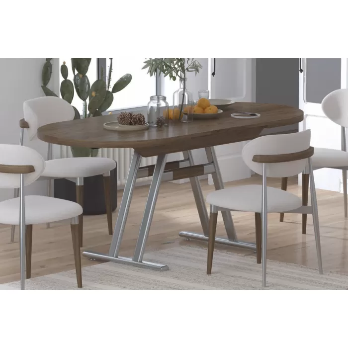 Venüs Sandalye Afyon Nikel Mutfak Masası Takımı - 80x140 cm