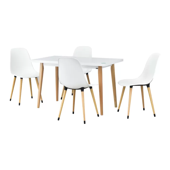 Eames Sandalye Avanos Ahşap Mdf Mutfak Masası Takımı
