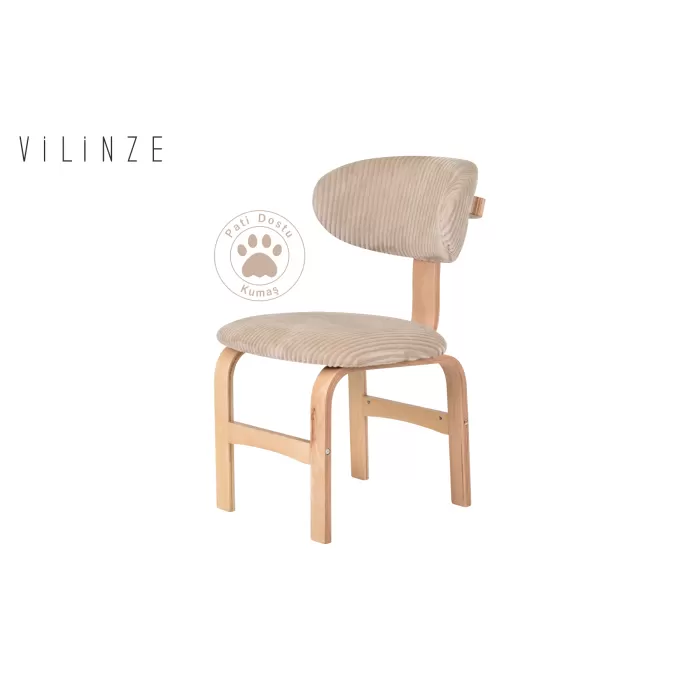 Sofya Ahşap Sandalye Aras Ahşap Traverten Mutfak Masası Takımı - 80x140 cm