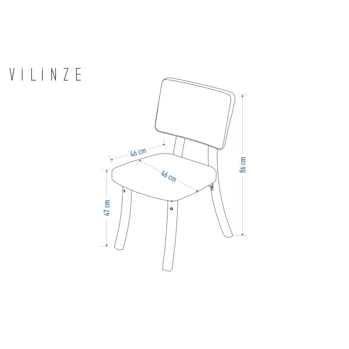 Miray Sandalye Afyon Traverten Metal Ayak Mutfak Masası Takımı - 80x140 cm