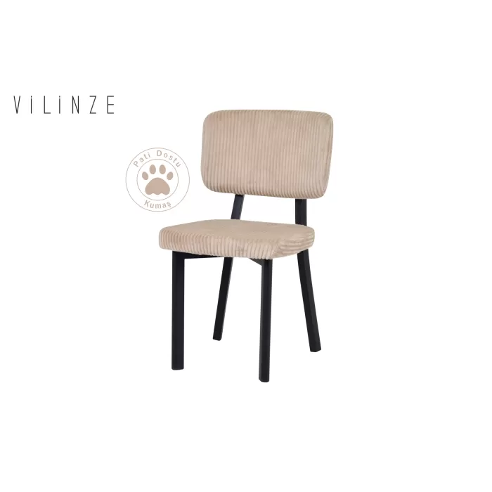 Miray Sandalye Afyon Traverten Metal Ayak Mutfak Masası Takımı - 80x140 cm