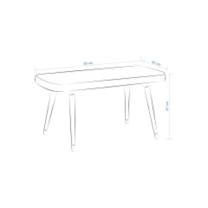 Dino Ahşap Ayak Açık Gri Teddy Mutfak Masası Bankı