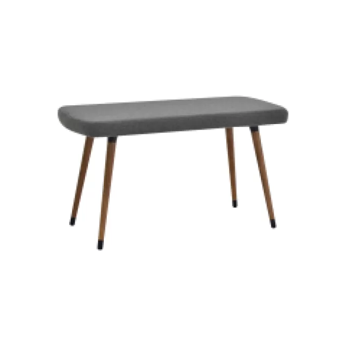 Dino Ahşap Ayak Gri Teddy Mutfak Masası Bankı