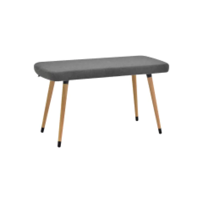 Dino Ahşap Ayak Gri Teddy Mutfak Masası Bankı