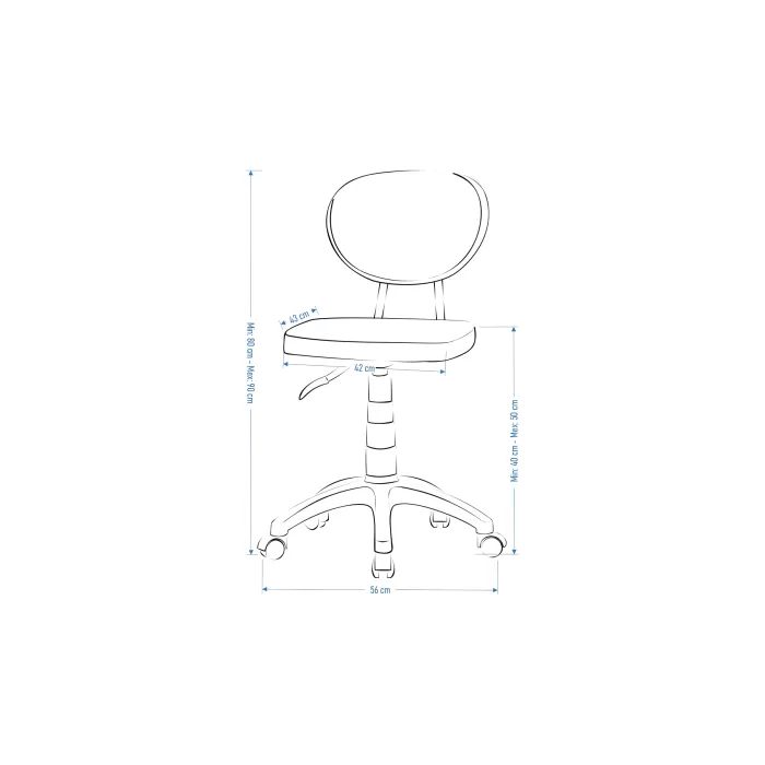 Biga Çalışma Ofis Masası ve Deniz Çalışma Ofis Sandalyesi Set - 60x90 cm