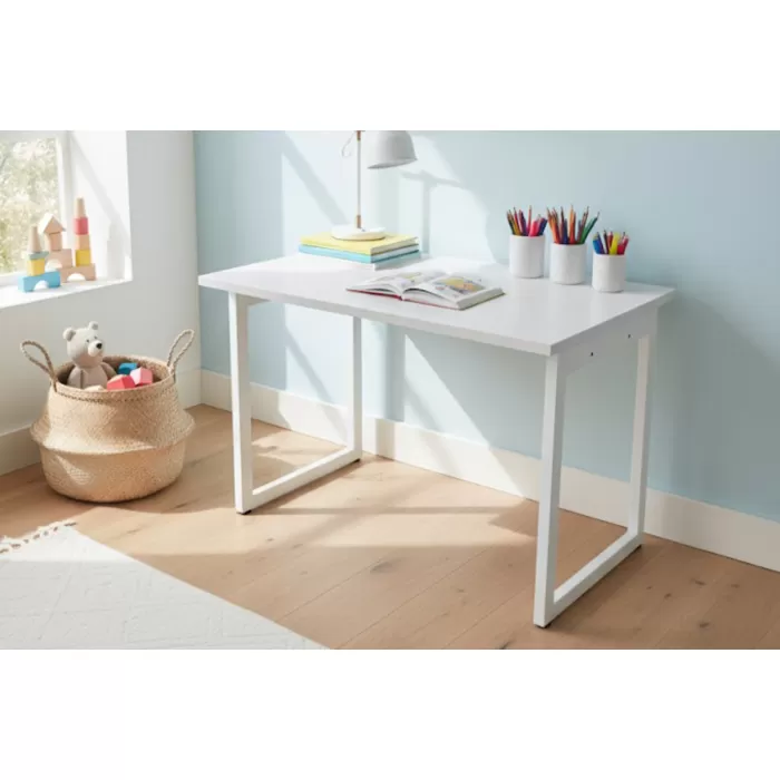 Biga Sabit Mdf Metal Ayak Çalışma Ofis Masası - 60x90 cm