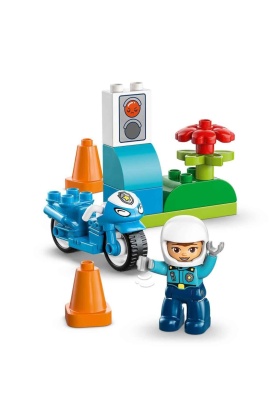 10471 Duplo Mavi Polis Motosikleti 11 parça +2 yaş