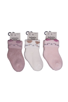 Mikaya Kız Bebek Havlu Soket Çorap K45913 (ADET FİYATIDIR)