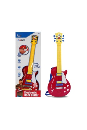 2045831 GİTAR ELEKTRONİK TUŞLU TELLİ ASKILI KRMZ