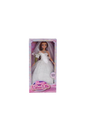 WG-661048 KUTULU 29CM GELİNLİKLİ BEBEK