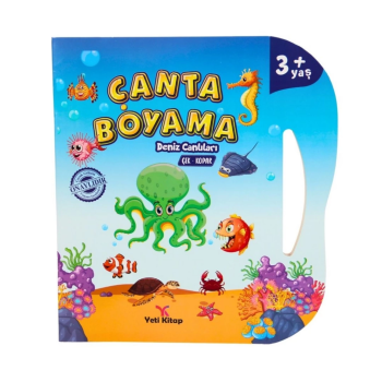 Çanta Kitap Boyama Kitabı Deniz Canlıları