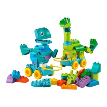 10451 Duplo 3ü1 Arada Tekerlekli Dinozorlar 103 parça +3 yaş