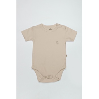 Organik Natural Basic Style Yarım Kol Body BS17103 Bej