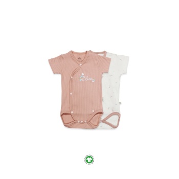 Bloom Rose 2li Yarım Kol Badi 17119 Ekru Gül Kurusu