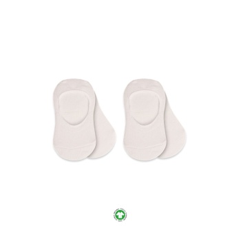 2Li Penye Babet Silikonlu Basic Çorap 30104 Ekru Ekru